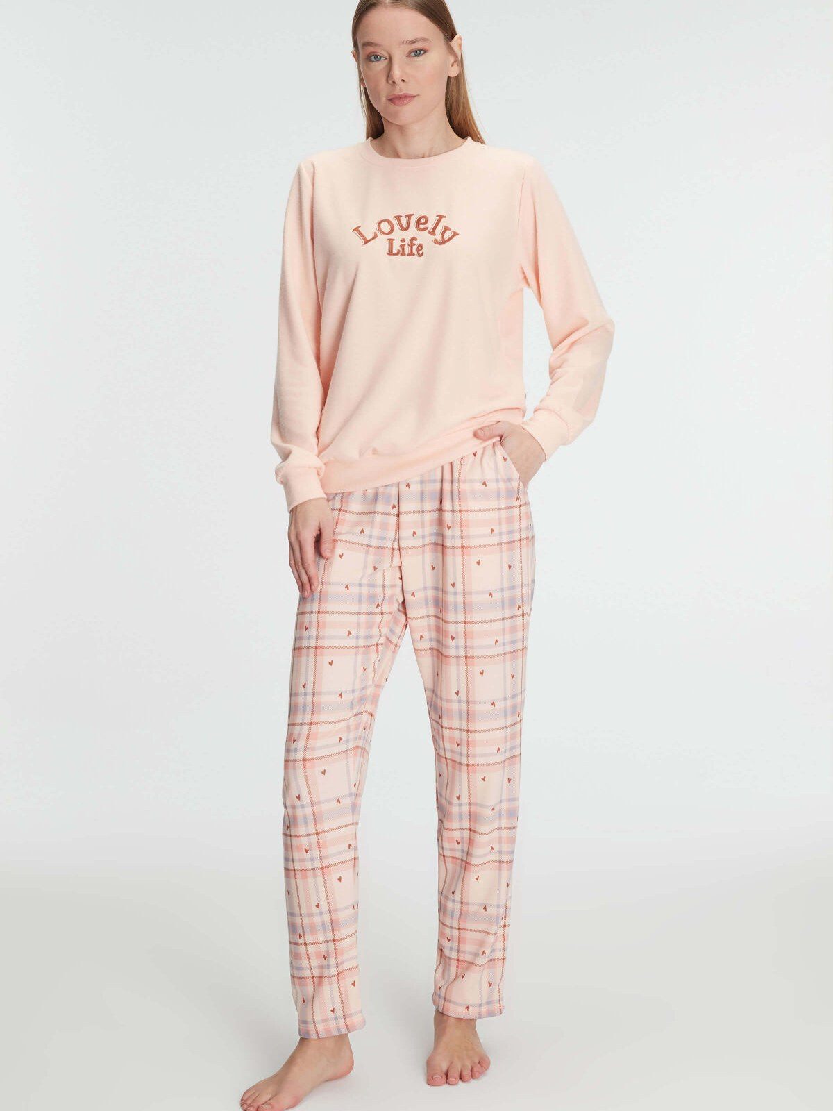 Anıl 11307 Kadın Uzun Kol Sweatshirt ve Pantolon Takımı